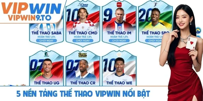 5 nền tảng thể thao VIPWIN nổi bật