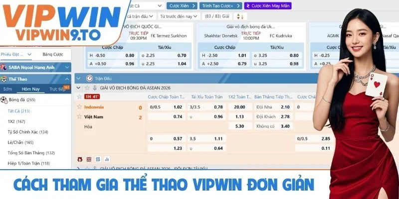 Cách tham gia thể thao VIPWIN siêu đơn giản