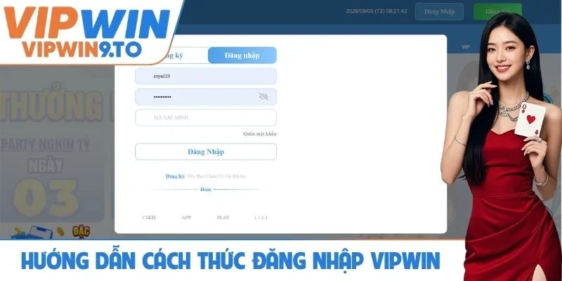 Hướng dẫn cách thức đăng nhập VIPWIN